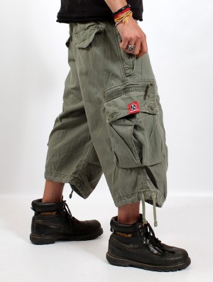 Toonzshop 3/4 Molecule Cargo Pants 45056 Miesten Housut Vihreä | 3758YPEKB