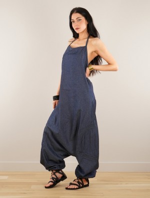 Toonzshop Ayush Harem Pant Overalls Naisten Housut Denim | 4739LUNVC