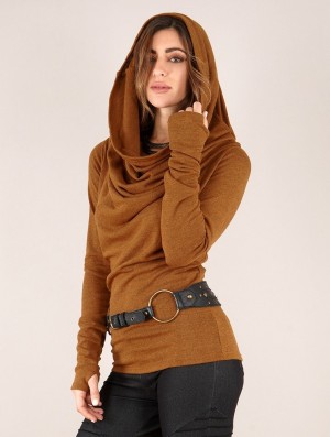 Toonzshop Kali Cowl Neck Sweater Naisten Villapaita Rusty | 8157VMNPR