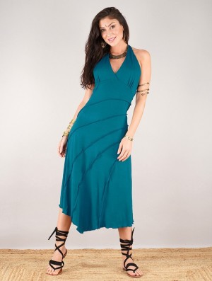 Toonzshop Kaylah Dress Naisten Mekko Teal | 1250AFEZI