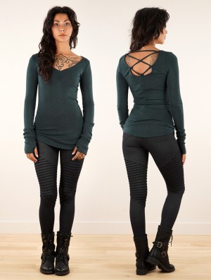 Toonzshop Nikkäa Pullover Naisten Villapusero Darkteal | 2037TXLAJ