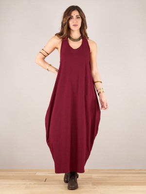 Toonzshop Noéa Sleeveless Long Dress Naisten Mekko Wine | 3946HBIJD