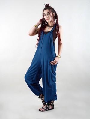 Toonzshop Sampatti Harem Pant Overalls Naisten Housut Sininen | 2406AYHTD