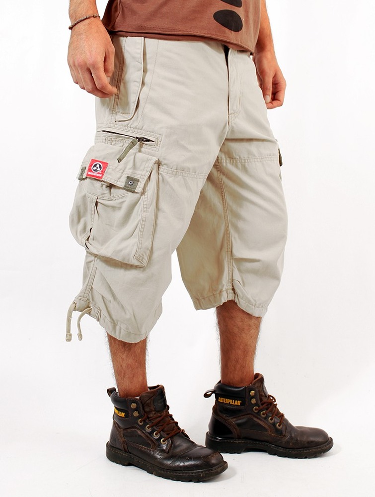 Toonzshop 3/4 Molecule Cargo Pants 45056 Miesten Housut Beige | 6281GVKRP