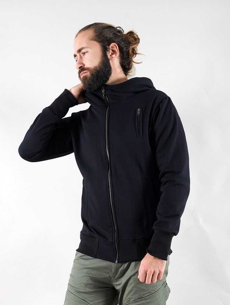 Toonzshop Aegnor Zipped Hoodie Miesten Huppari Mustat | 6210FZJNW