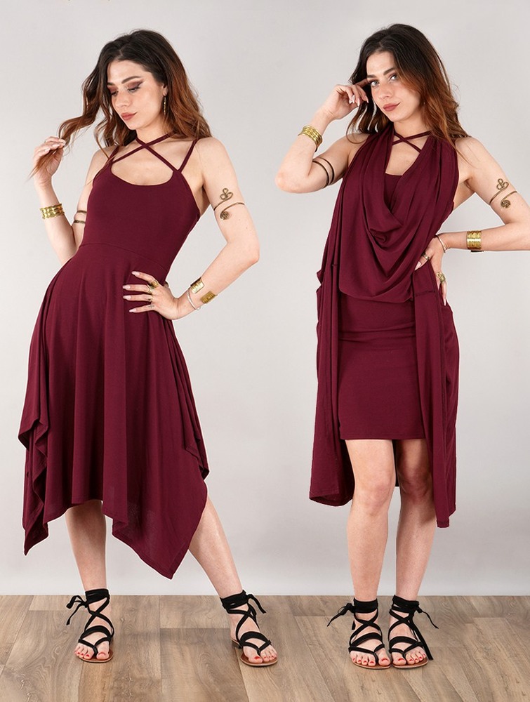 Toonzshop Amethyst Short Dress Naisten Mekko Wine | 5176YUIWD