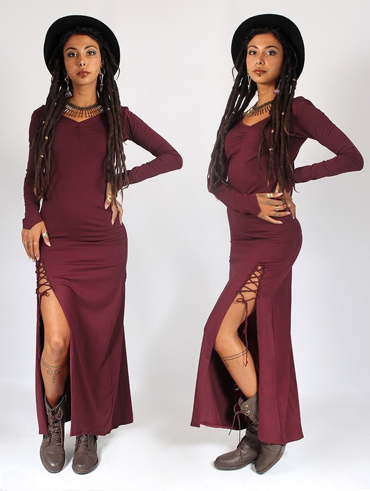 Toonzshop Aryäa Long Dress Naisten Mekko Wine | 2490EISLG