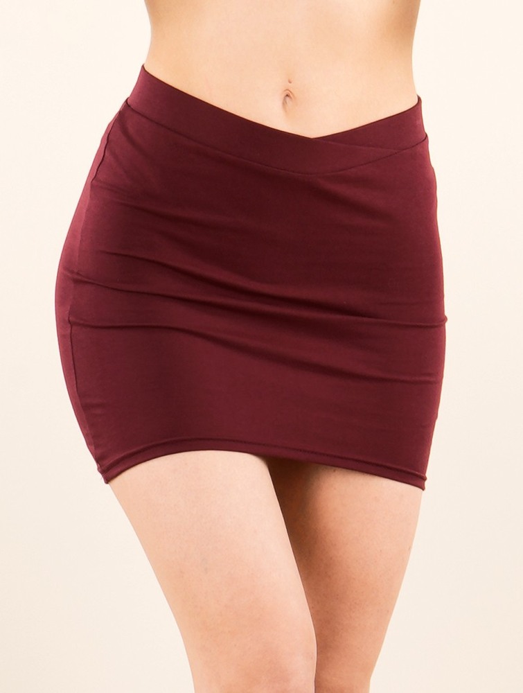 Toonzshop Azzyö Mini Skirt Naisten Hame Wine | 7468IOHYD