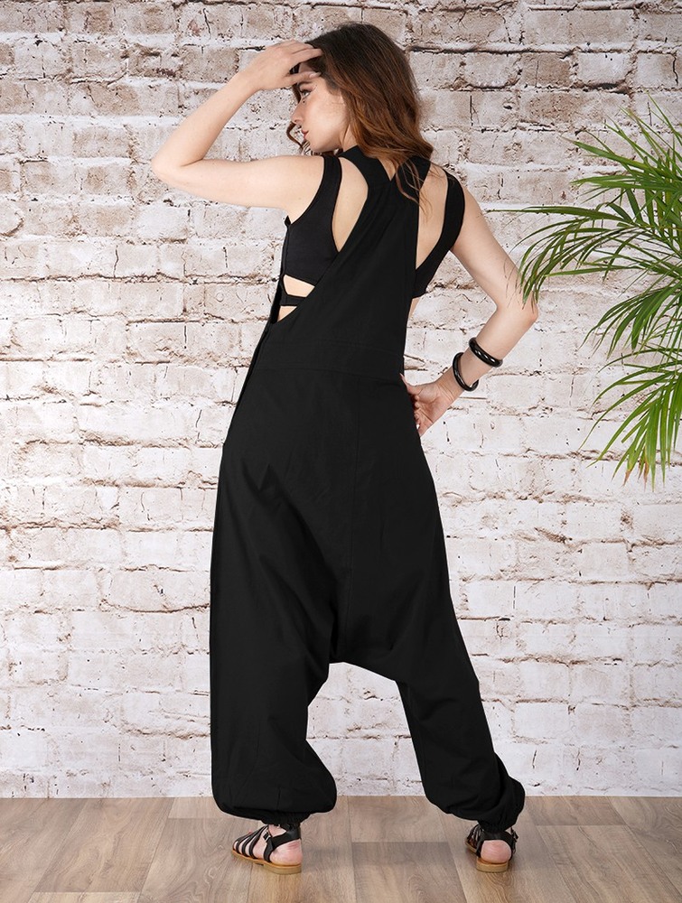 Toonzshop Bhakta Harem Pant Overalls Naisten Housut Mustat | 6083EHPUX