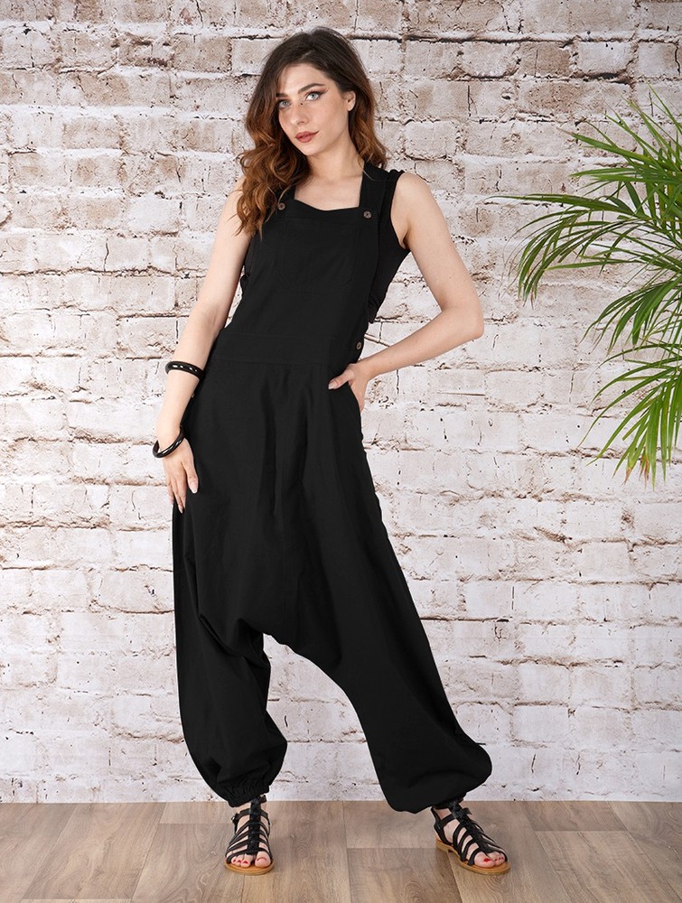 Toonzshop Bhakta Harem Pant Overalls Naisten Housut Mustat | 6083EHPUX