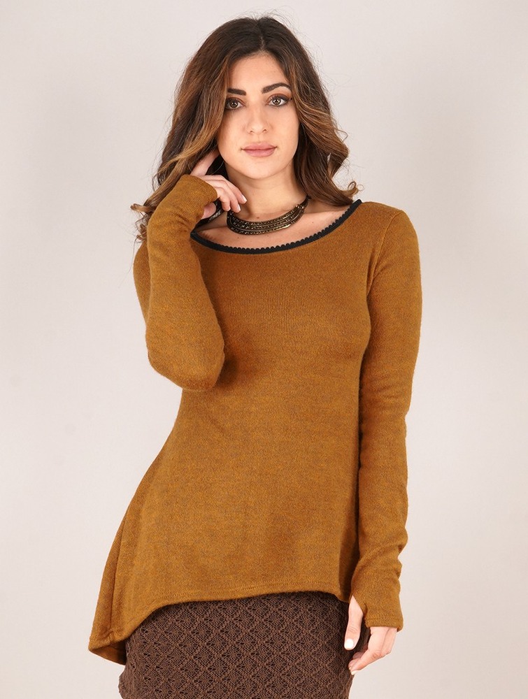 Toonzshop Bohemian Tunic Pullover Naisten Villapusero Rusty | 0634SFGOM