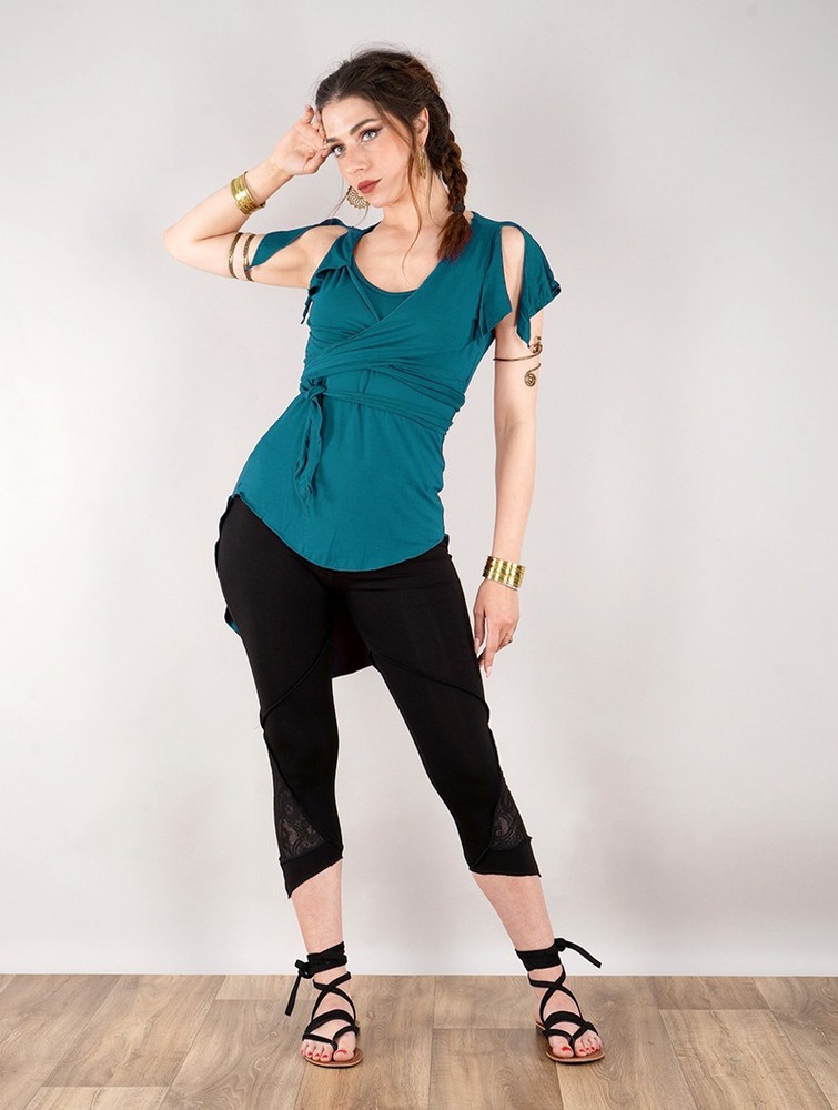 Toonzshop Chainat Tunic Top Naisten Topit Teal | 5082UKJZS