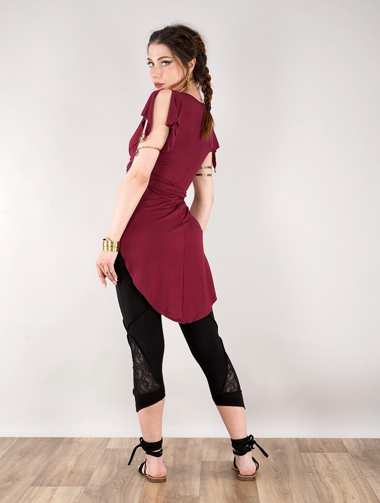 Toonzshop Chainat Tunic Top Naisten Topit Wine | 9654CJFVW