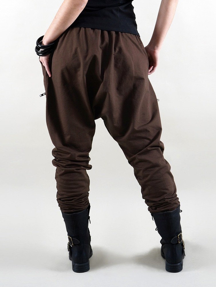 Toonzshop Cheops Gender Neutral Joggers Harem Pants Naisten Housut Tummanruskea | 2369ABNUS