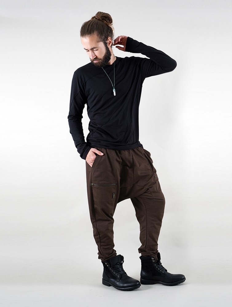 Toonzshop Cheops Gender Neutral Joggers Harem Pants Naisten Housut Tummanruskea | 2369ABNUS