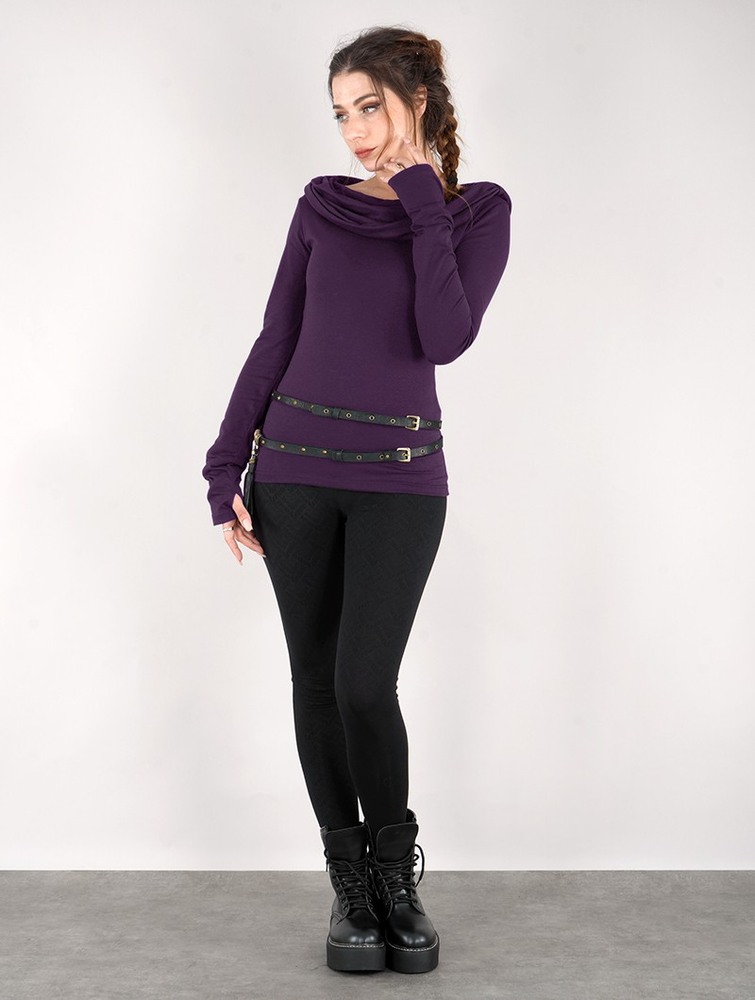 Toonzshop Chryzz Long Sleeve Top Naisten Topit Violetit | 6984FTPJX