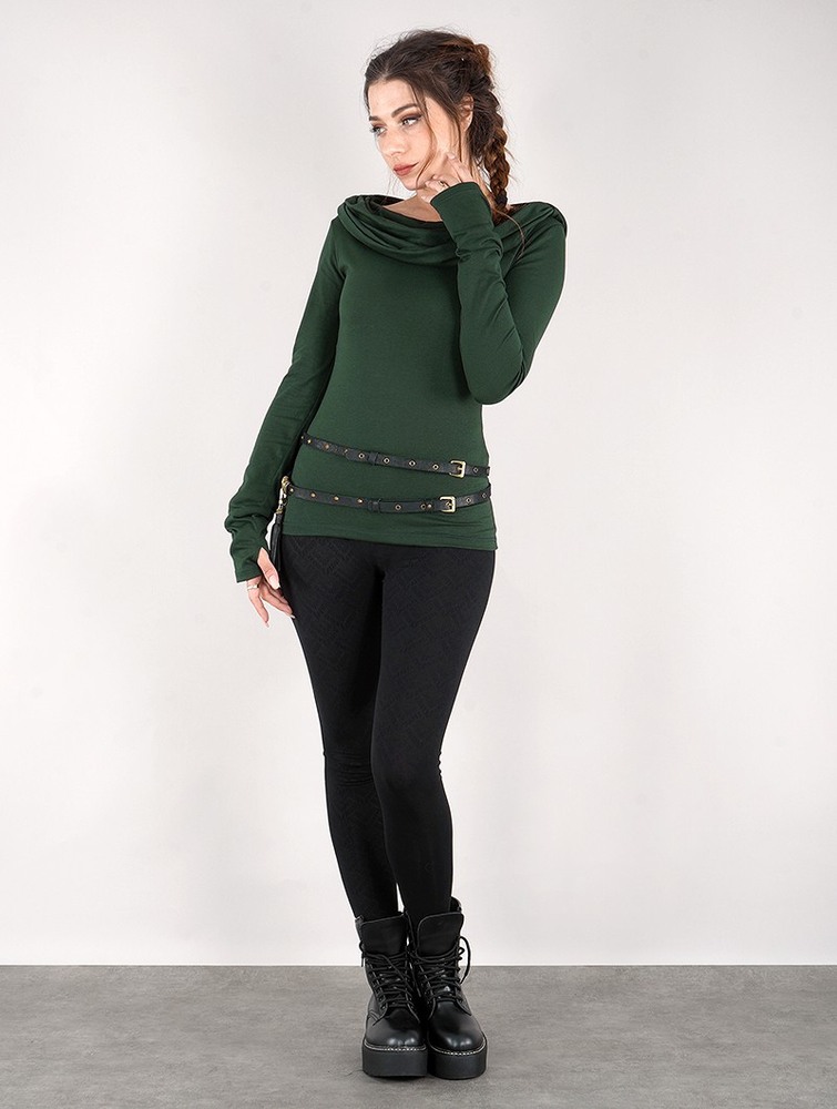 Toonzshop Chryzz Long Sleeve Top Naisten Topit Vihreä | 0438MLHAW