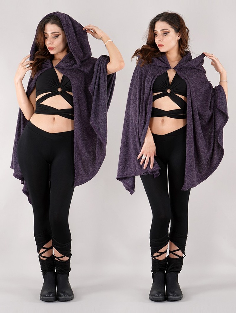 Toonzshop Danae Hooded Cape Naisten Ponchot Violetit | 2980YUVHS