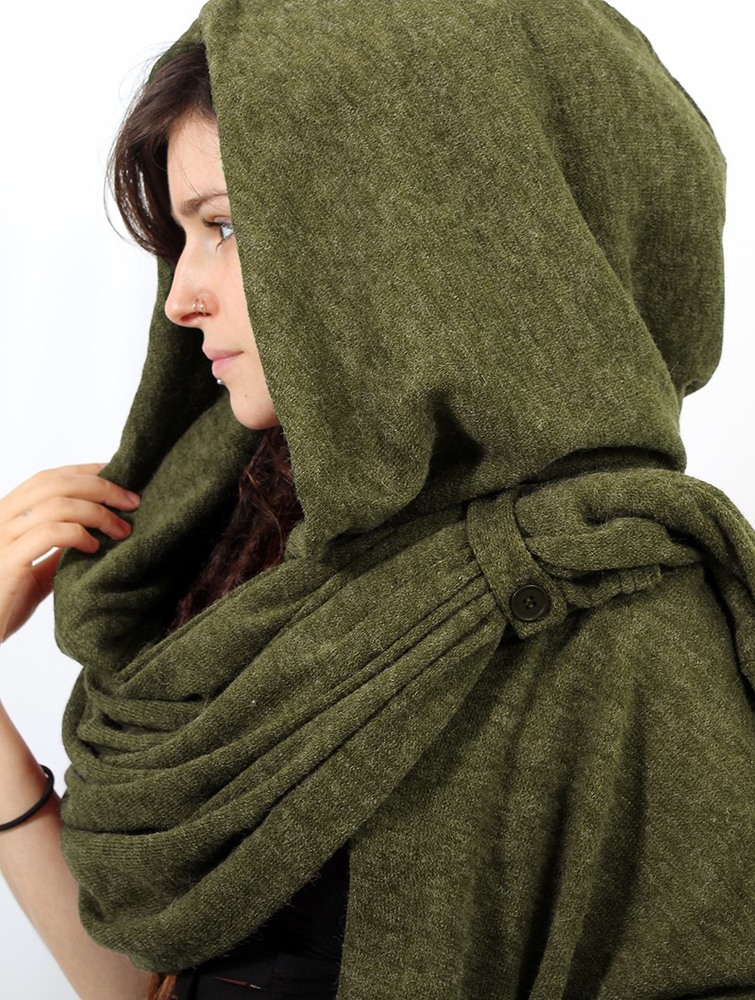 Toonzshop Danae Hooded Cape Naisten Ponchot Vihreä | 1802FDGHI