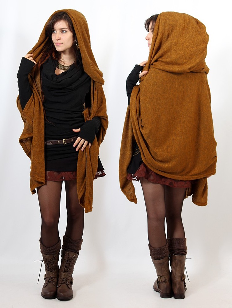 Toonzshop Danae Hooded Cape Naisten Ponchot Rusty | 4826CHNUP