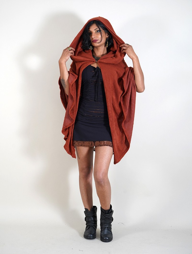 Toonzshop Danae Hooded Cape Naisten Ponchot Sienna | 7308WRXOC