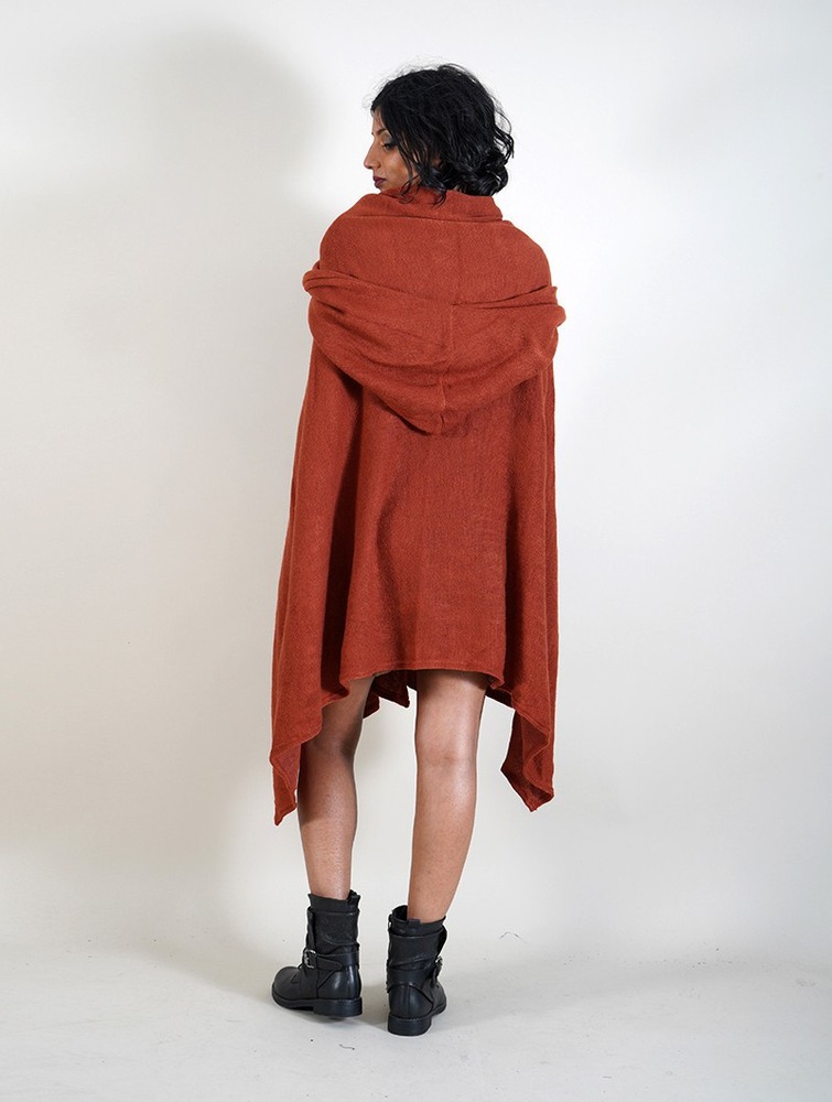 Toonzshop Danae Hooded Cape Naisten Ponchot Sienna | 7308WRXOC