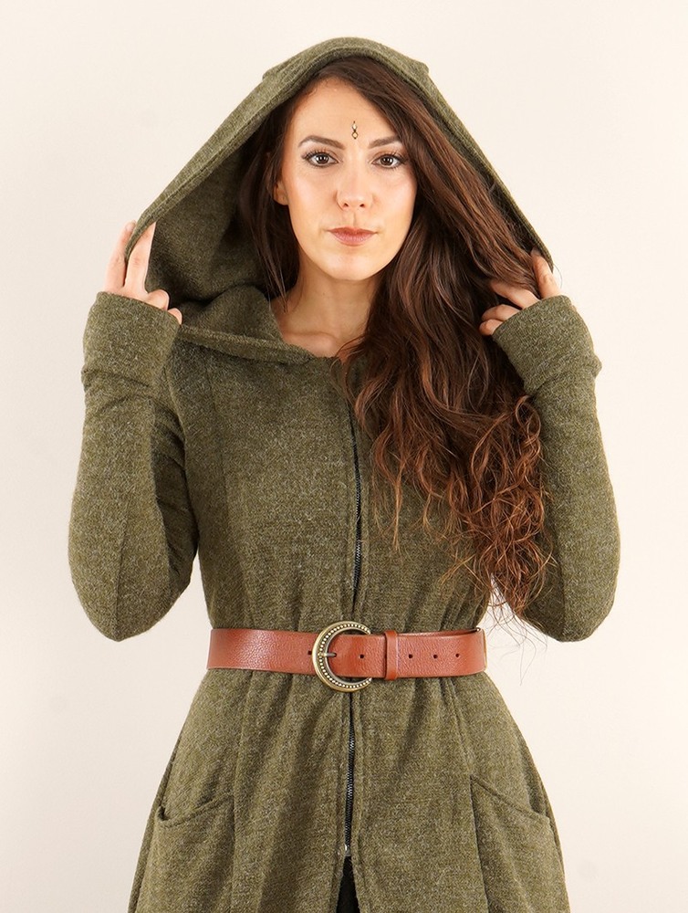 Toonzshop Enchantress Long Hooded Coat Naisten Takit Vihreä | 0648QUJVB