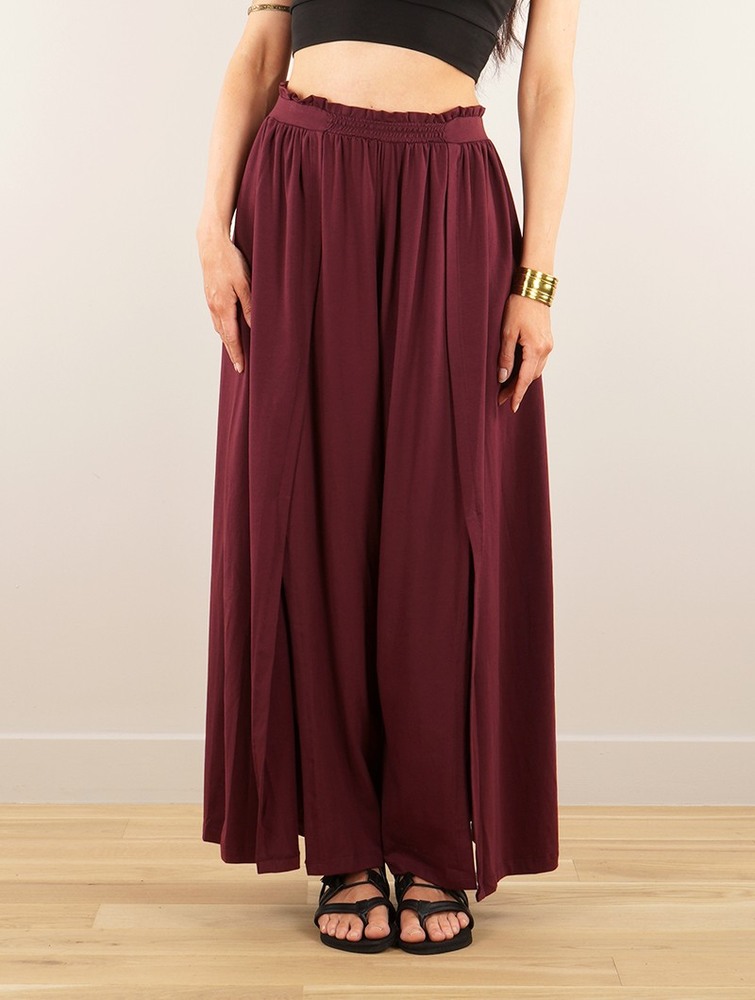 Toonzshop Félise Split Loose Pants Naisten Housut Wine | 7420GASHU