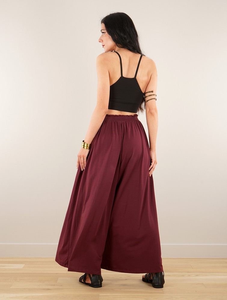 Toonzshop Félise Split Loose Pants Naisten Housut Wine | 7420GASHU