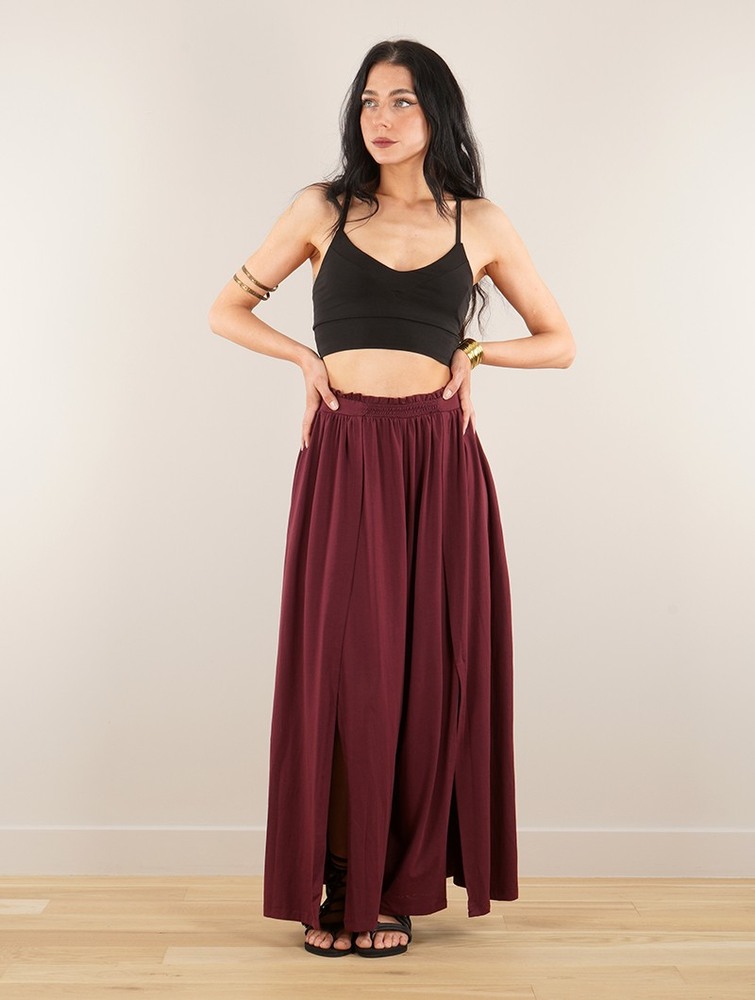 Toonzshop Félise Split Loose Pants Naisten Housut Wine | 7420GASHU