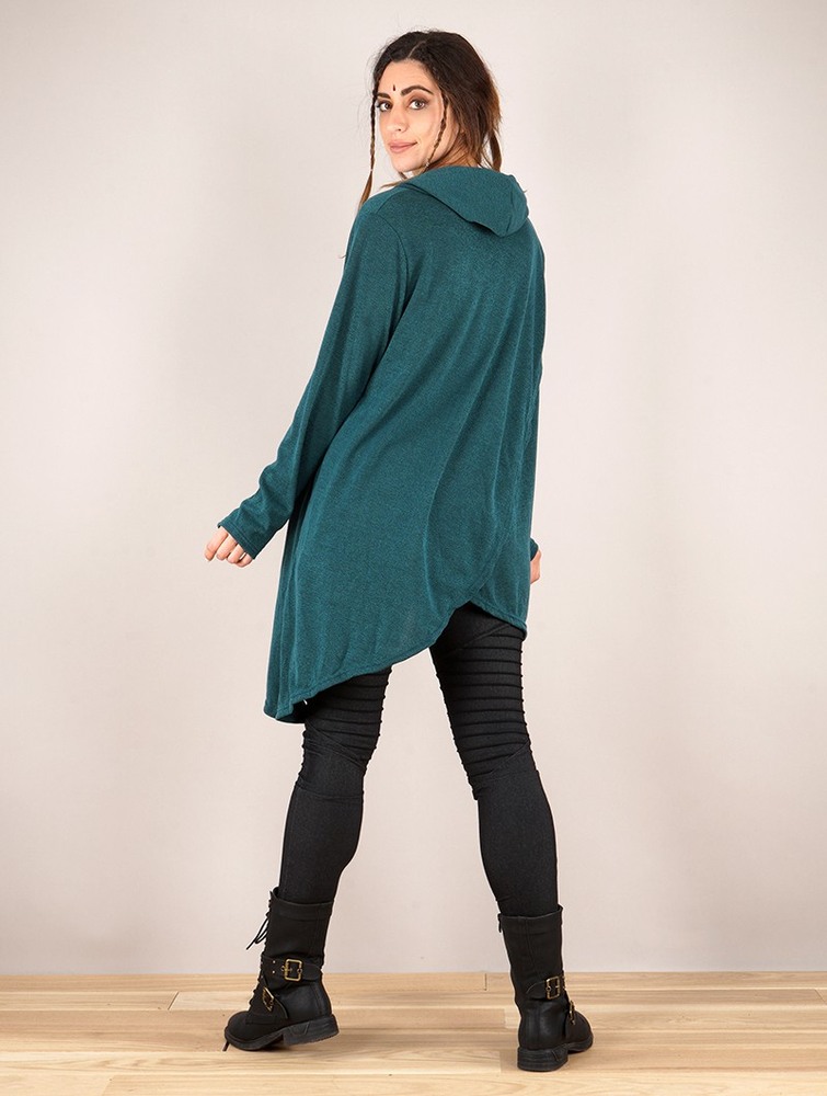 Toonzshop Inika Poncho Pullover Naisten Villapusero Tumman | 9176YZMQF