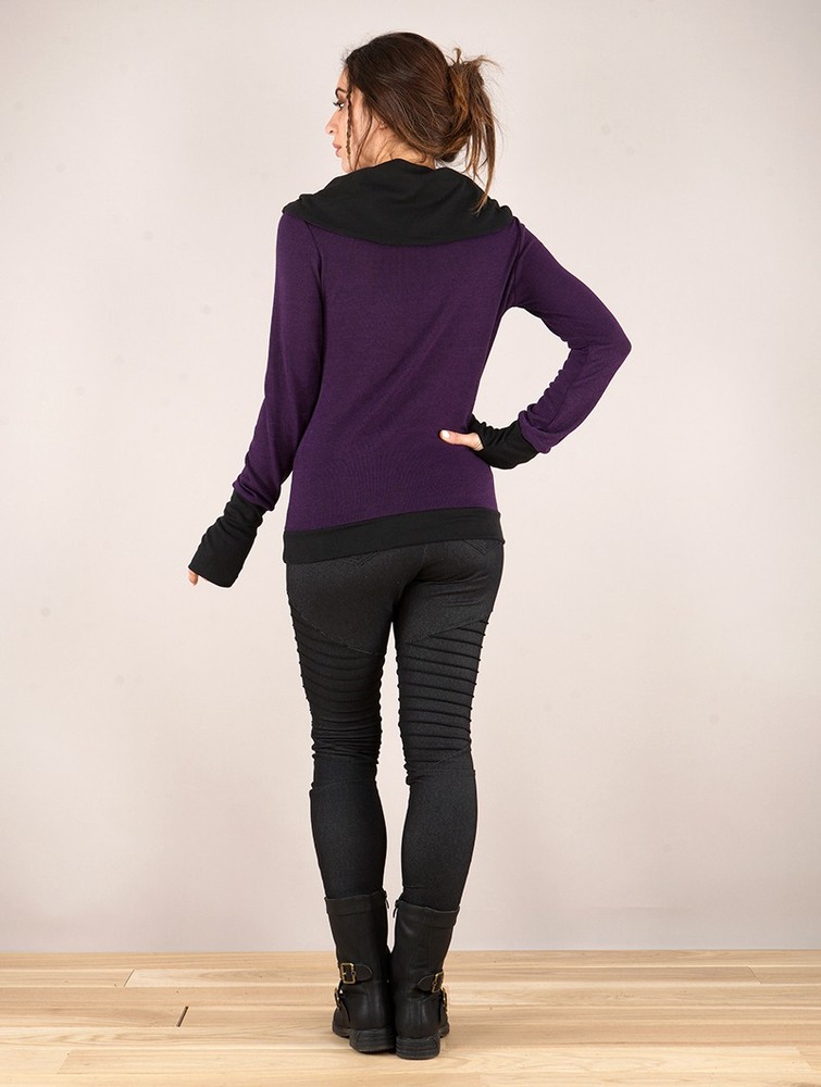 Toonzshop Janjira Pullover Naisten Villapusero Violetit Mustat | 9246MDQJV