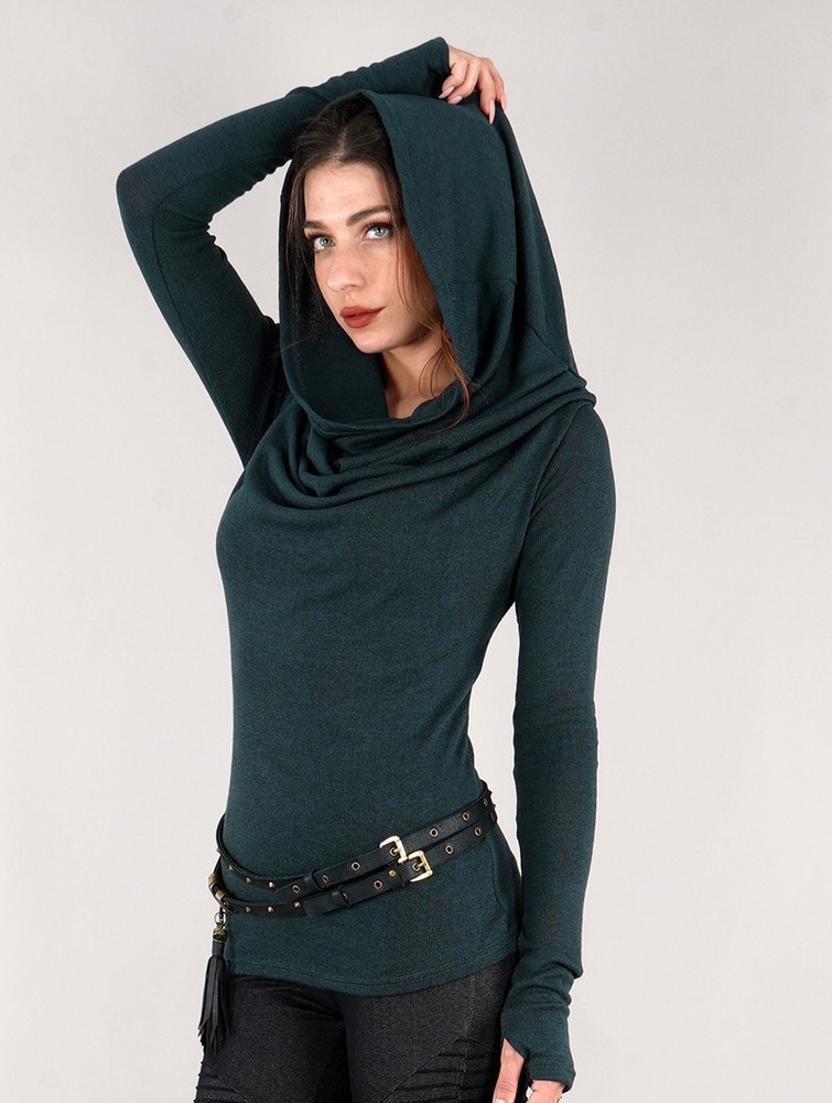 Toonzshop Kali Cowl Neck Sweater Naisten Villapaita Tumman | 8531NRKLB