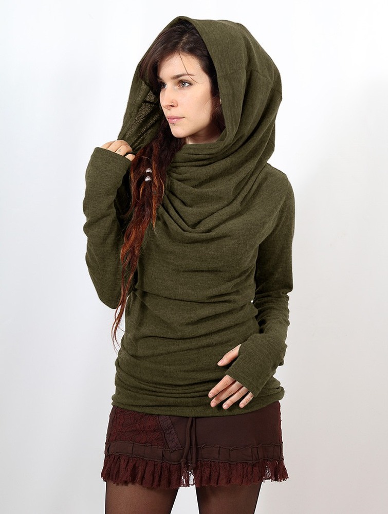 Toonzshop Kali Cowl Neck Sweater Naisten Villapaita Vihreä | 2651EIFUH