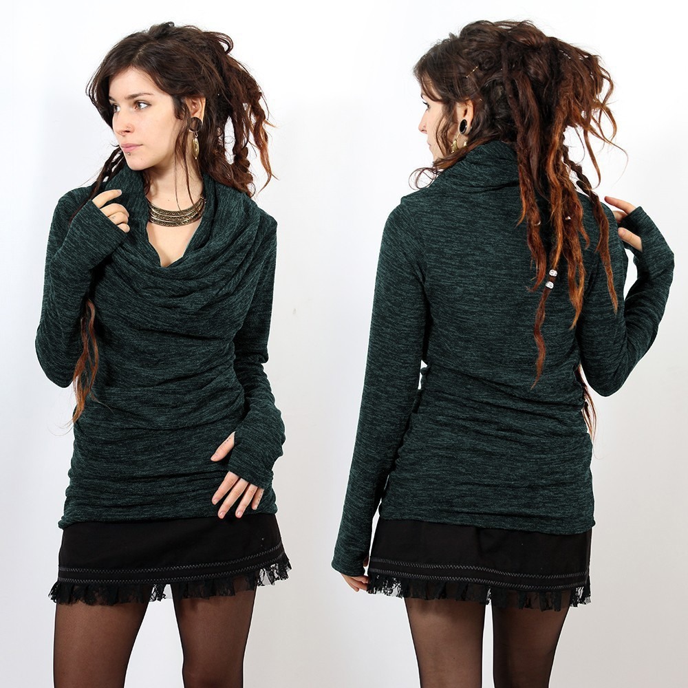 Toonzshop Kali Cowl Neck Sweater Naisten Villapaita Sininen | 1075QOKZI