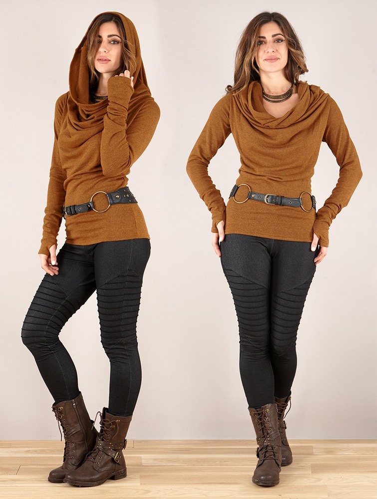 Toonzshop Kali Cowl Neck Sweater Naisten Villapaita Rusty | 8157VMNPR