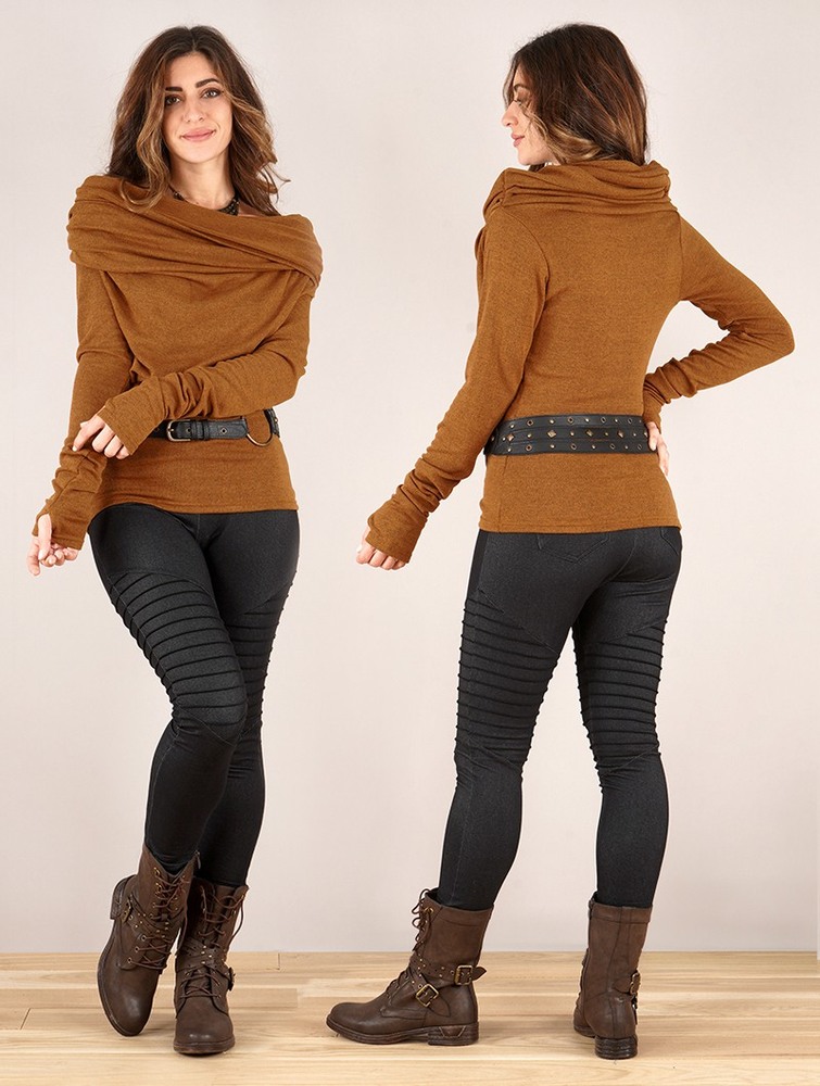 Toonzshop Kali Cowl Neck Sweater Naisten Villapaita Rusty | 8157VMNPR