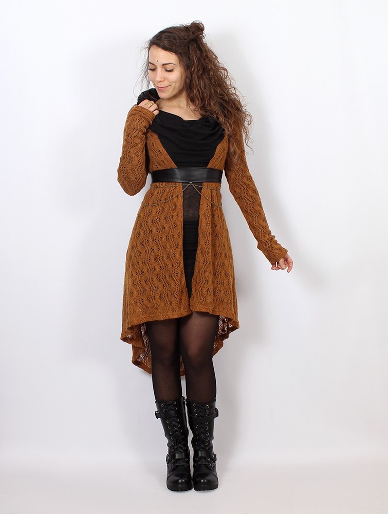 Toonzshop Kalyäa Crochet Cardigan Naisten Neuletakki Rusty | 6285IXGCM