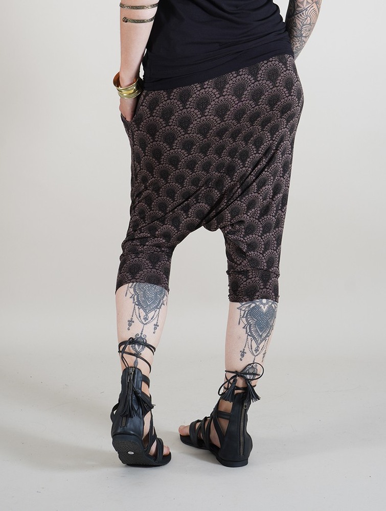 Toonzshop Komodo Drop Printed Harem Pants Naisten Housut Ruskea | 0168LBPJA