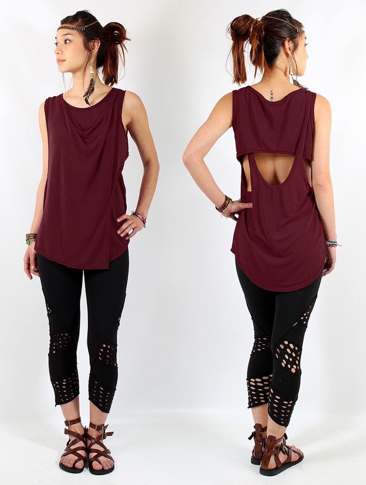 Toonzshop Leigha Loose Sleeveless Top Naisten Topit Wine | 5720OJMUA