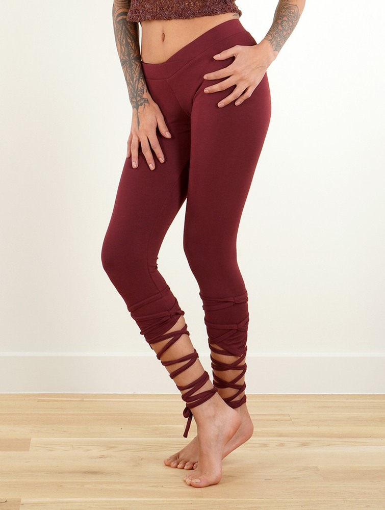 Toonzshop Lï-jade Short Pointy Leggings Naisten Leggings Wine | 7430BURZG