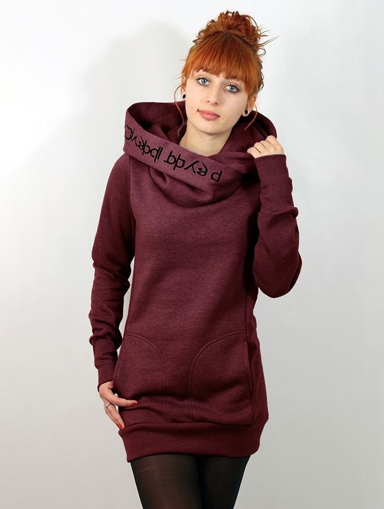 Toonzshop Lovely Reaper Long Hoodie Naisten Huppari Mottled wine | 7491FBSEH