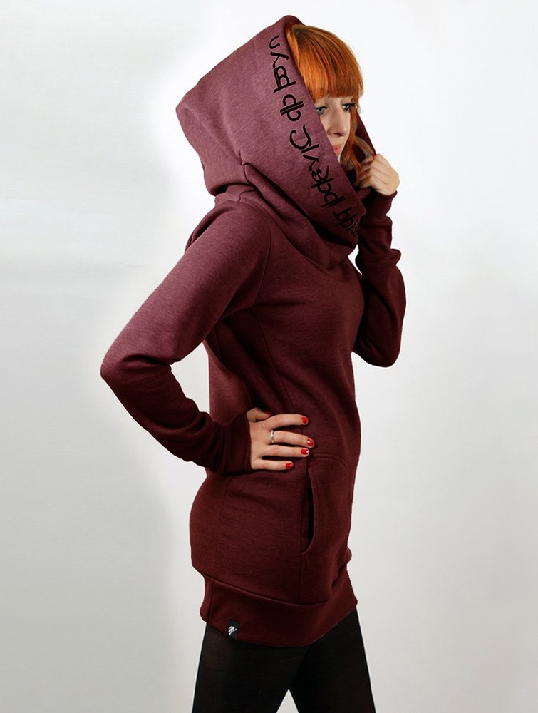 Toonzshop Lovely Reaper Long Hoodie Naisten Huppari Mottled wine | 7491FBSEH