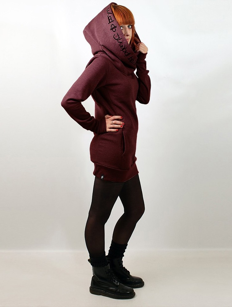 Toonzshop Lovely Reaper Long Hoodie Naisten Huppari Mottled wine | 7491FBSEH