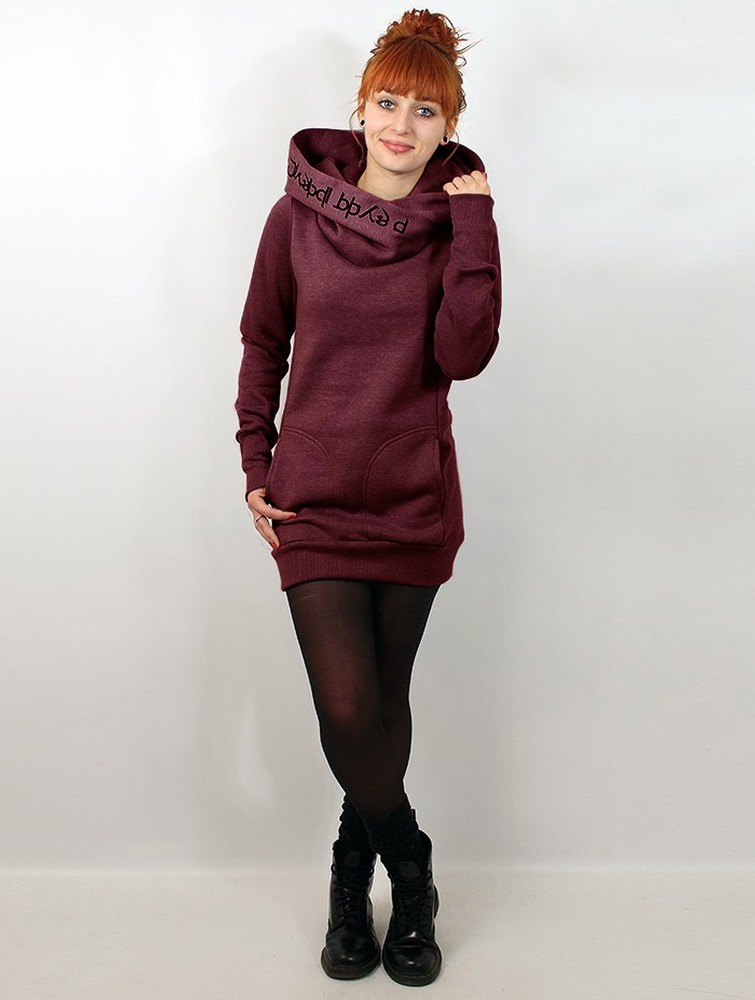 Toonzshop Lovely Reaper Long Hoodie Naisten Huppari Mottled wine | 7491FBSEH