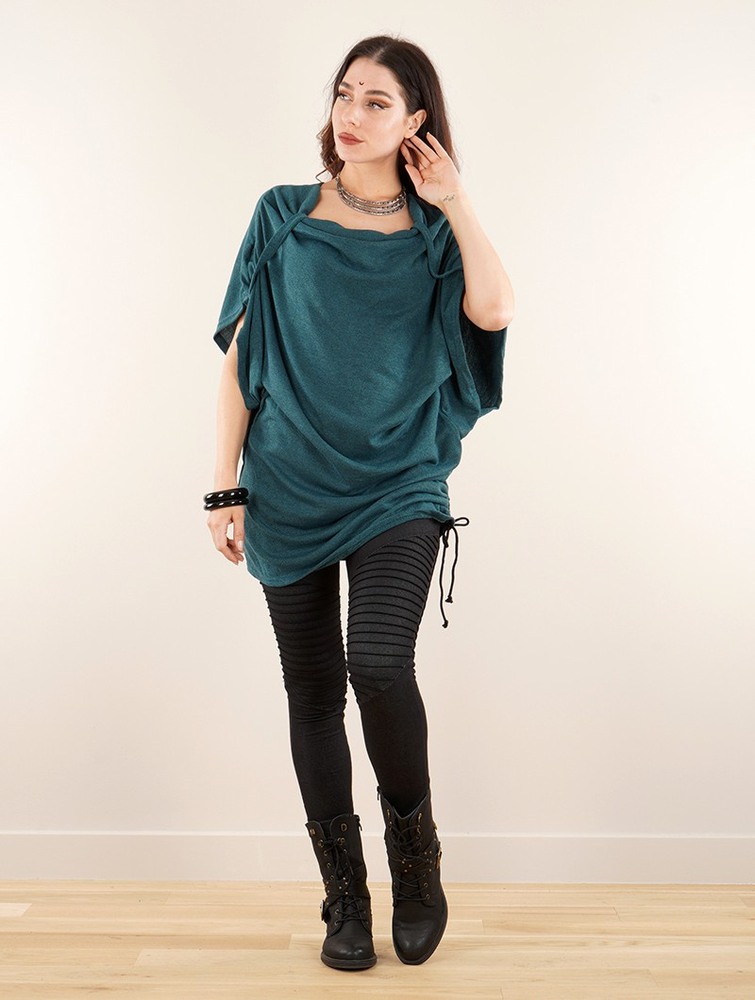 Toonzshop Mandlu Tunic Top Naisten Topit Tealblue | 7320RATXL