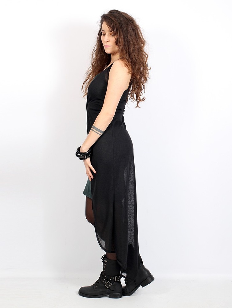 Toonzshop Marrakech Sleeveless Long Vest Naisten Liivi Mustat | 4725LJHNA