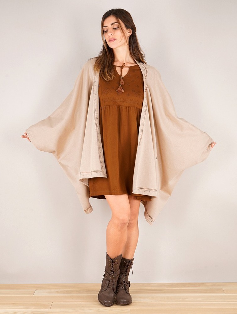 Toonzshop Melian Zohraa Kimono Jacket Naisten Takit Beige | 9765UOQSP