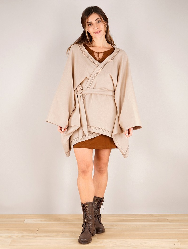 Toonzshop Melian Zohraa Kimono Jacket Naisten Takit Beige | 9765UOQSP