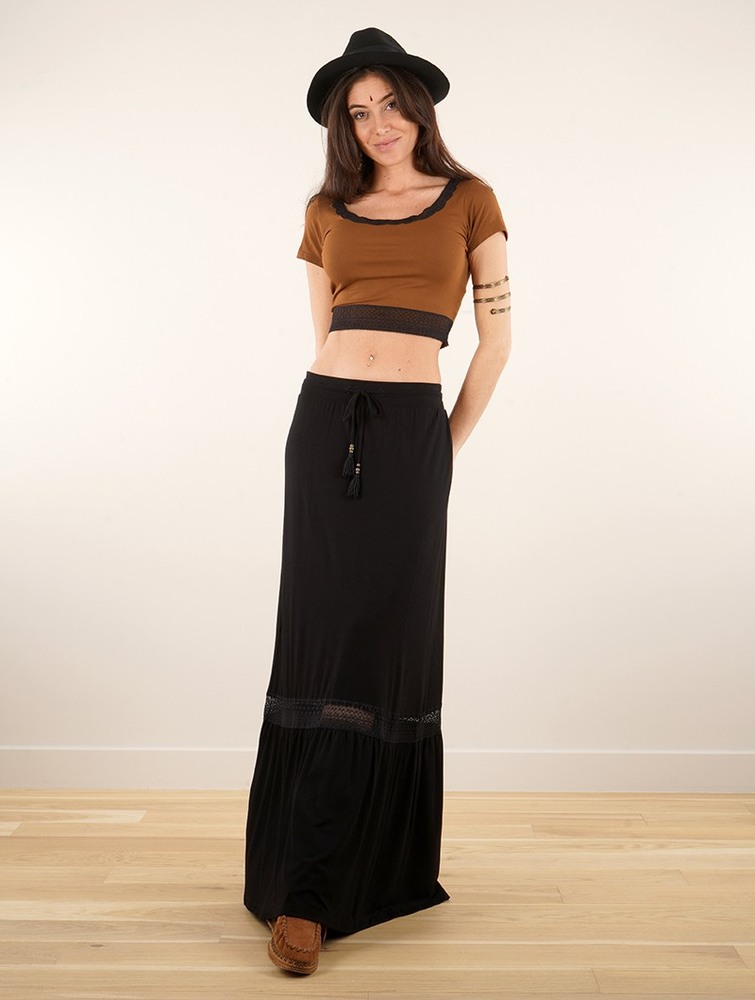 Toonzshop Mystra Crop Top Naisten Topit Ruskea | 2176OZNCG